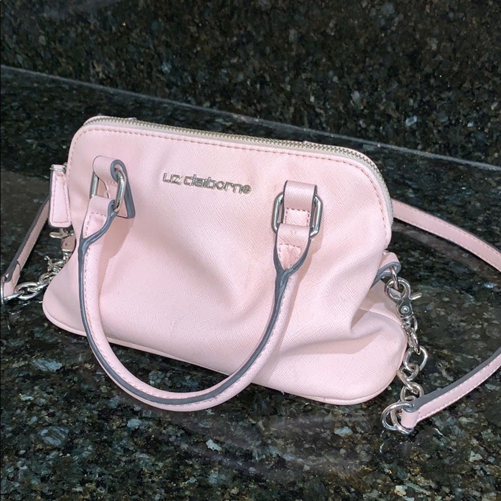 Liz Claiborne pink cross body purse